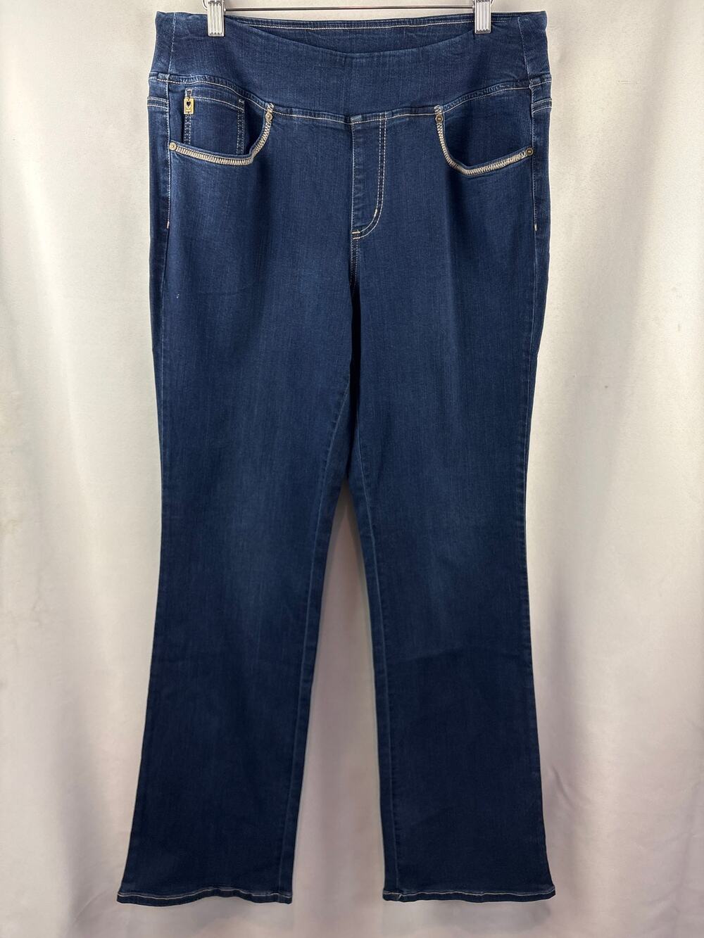 Women’s Belle Kim Gravel Size 16T Dark Blue Denim Pants